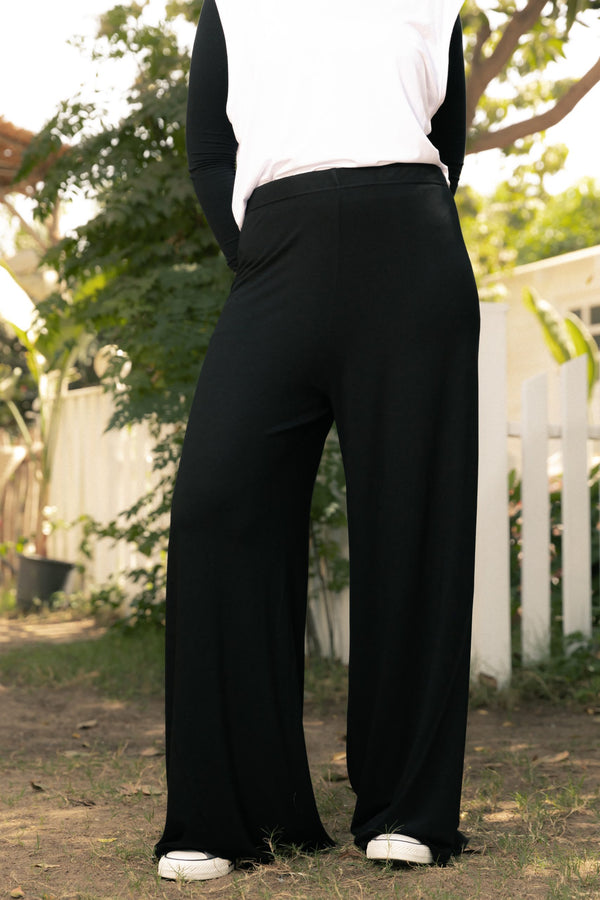 Black Viscose pants