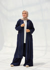 practical denim cardigan