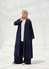 practical denim cardigan