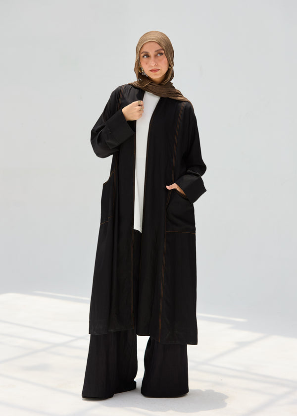 practical denim cardigan