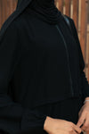 2 pieces abaya with chiffon detail