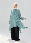 Washed Mint-Mist Silky Blouse