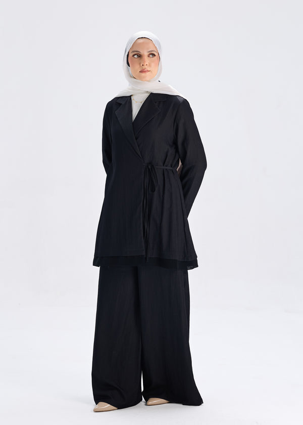 Softline Wrap Top Black