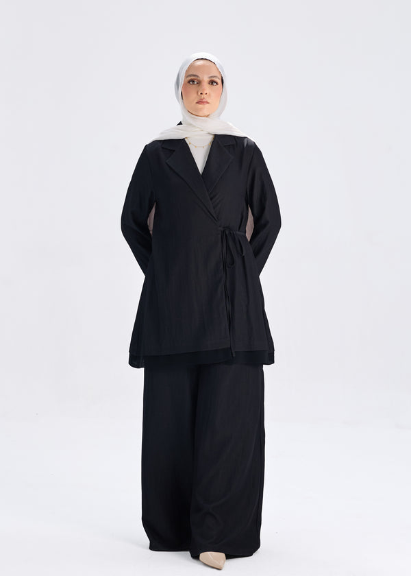 Softline Wrap Top Black
