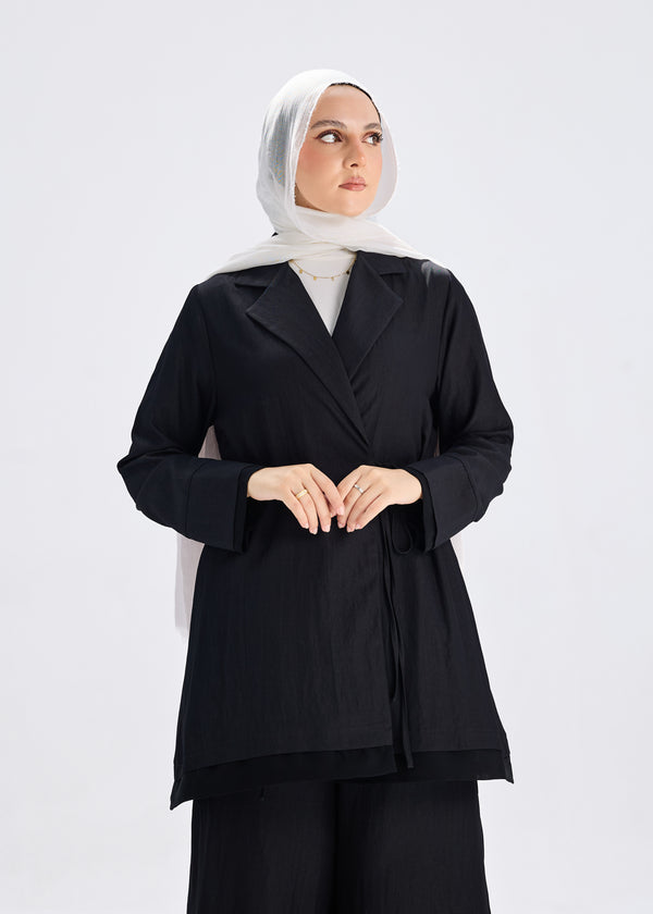 Softline Wrap Top Black
