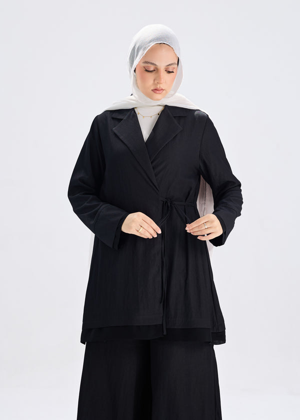 Softline Wrap Top Black