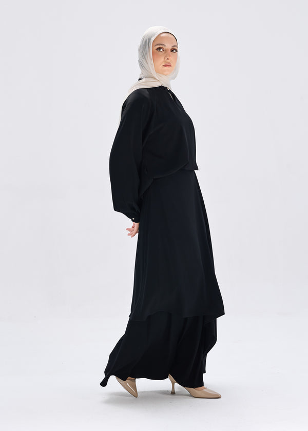 Ripple Skirt Black