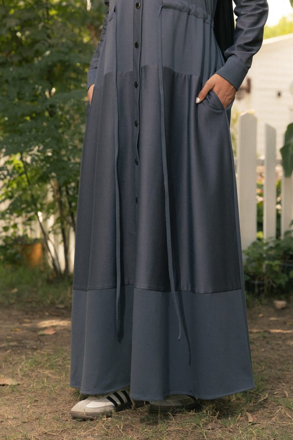 practical abaya with snaps