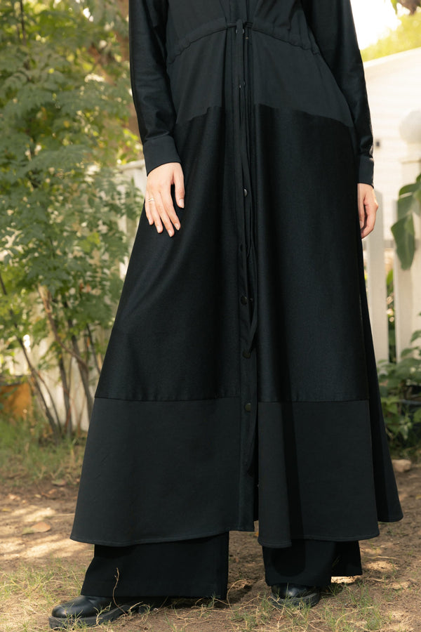 practical abaya with snaps