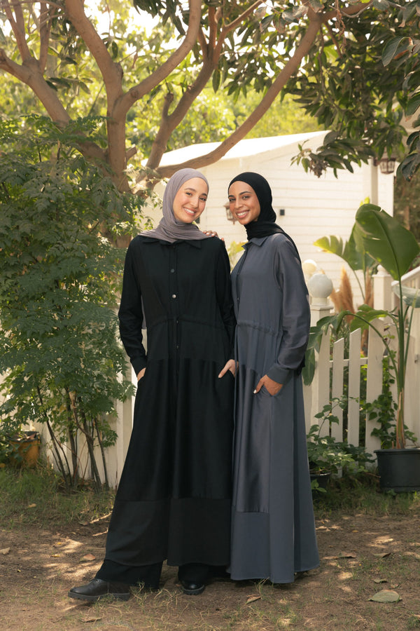 practical abaya with snaps