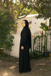 comfy Abaya With Mixed fabrics