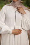 Reglan Open Abaya with detailes front and long zip up