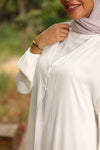 Set of 2 Open Abaya with emblishments & basic long sleeve abaya