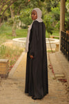 Luxurey open Abaya with velvety texture