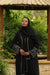 Elegant abaya with embroidered sleeves