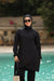Black warp top Swimsuit set