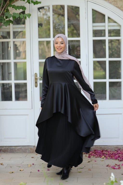 Satin Top and Maxi Skirt Soirée Set