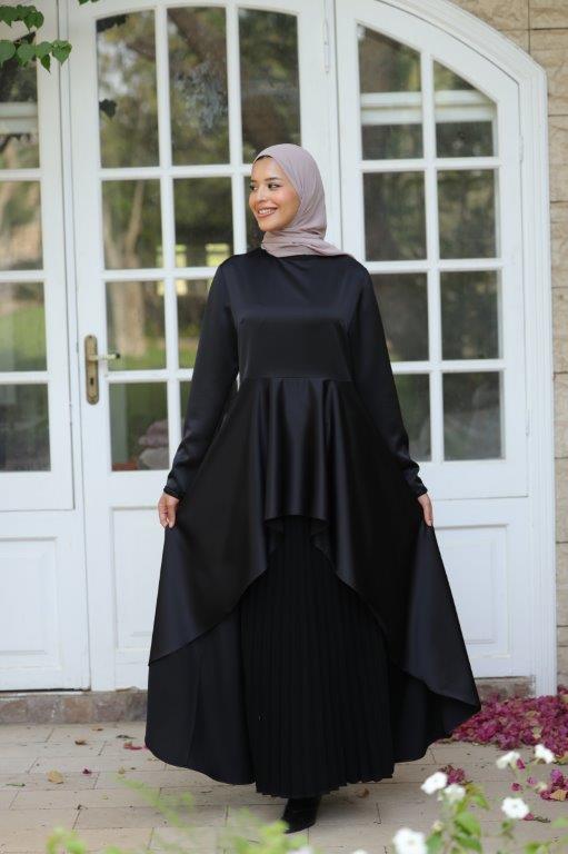 Satin Top and Maxi Skirt Soirée Set
