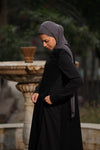 Sporty Comfy mixed fabric abaya