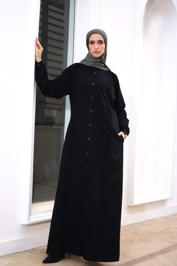 front pleated Shirtdress