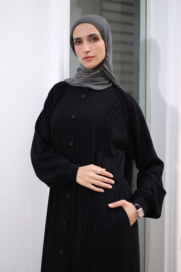 front pleated Shirtdress