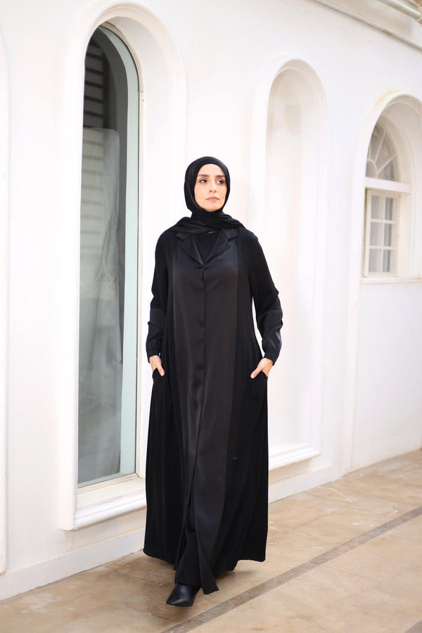 Silk Abaya With Satin Touch