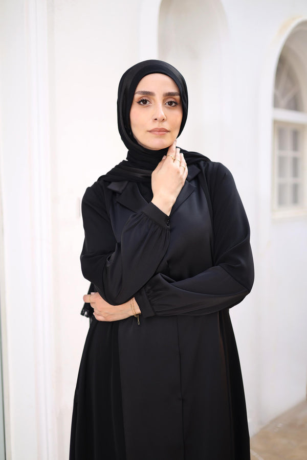 Silk Abaya With Satin Touch