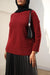 raglan sleeve sweater Maroon
