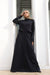 ribbed fabric Abaya