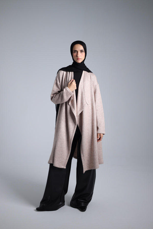 long tricot cardigan