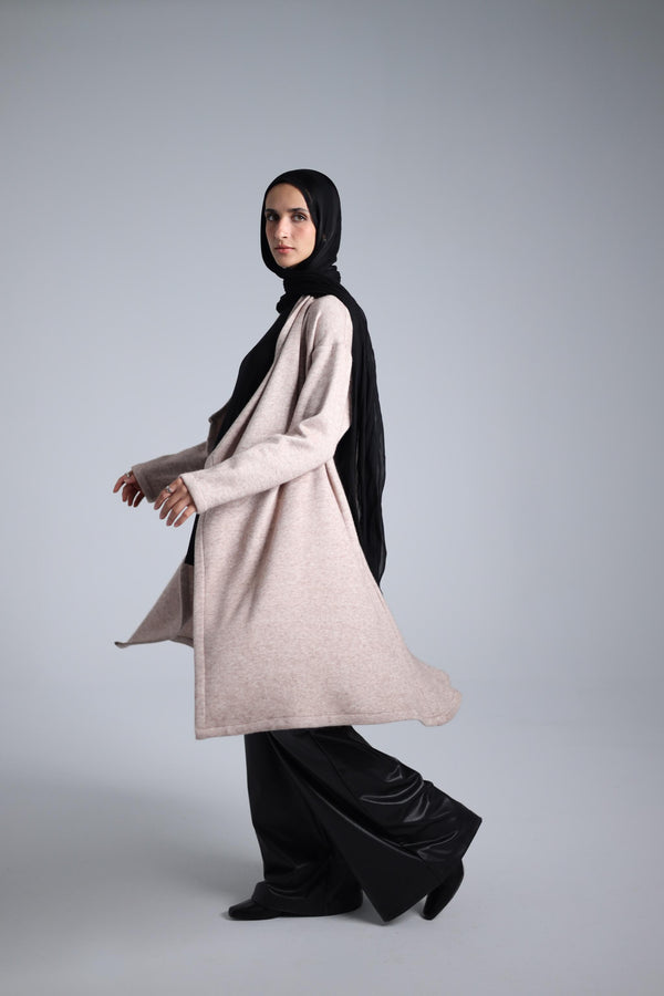 long tricot cardigan