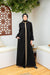 Gold Embellished puffed sleeves abaya