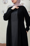 Satin*Crepe Classic Abaya