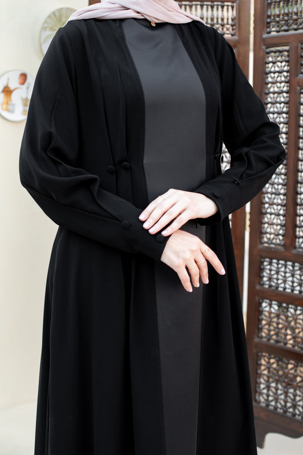 Satin*Crepe Classic Abaya