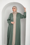 Shimmer Textured Open Abaya