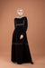Abaya Crepe with Satin strips