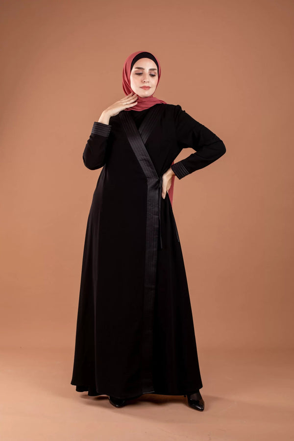 Abaya Croisee Capitonee