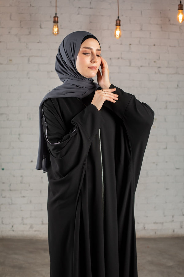 Abaya Freesize With Colored Embroidery