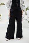 Summer melton wide leg trousers
