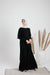 Crepe abaya with casual zipper and 2 pockets. code 1094