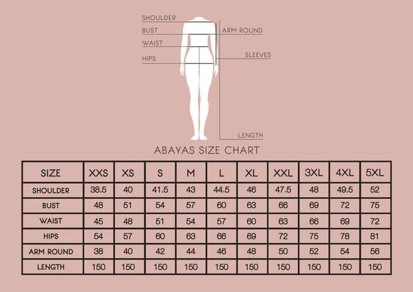Abaya with cotton sleeves and golden zipper
