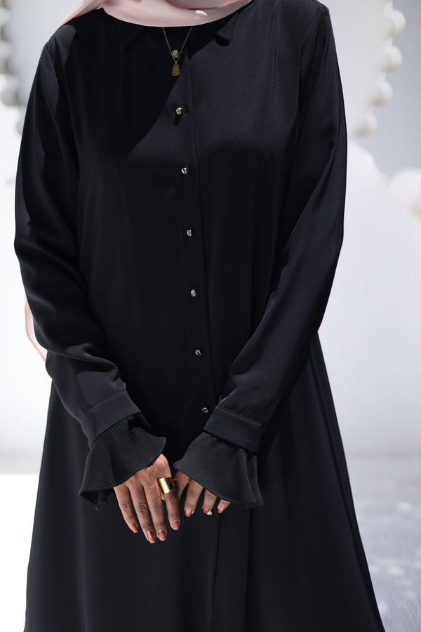 Classic formal set long top with texture fabric