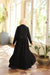 Mixed-Texture Open Abaya
