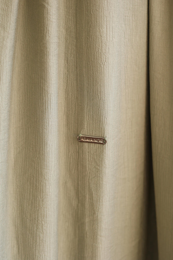 Flowing Textured Wide Dress olive