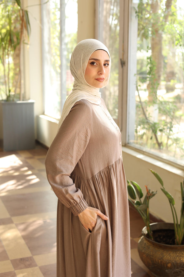 Flowing textured wide dress cafe