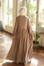 Flowing textured wide dress cafe