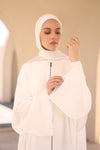 Voyager Cape white Abaya