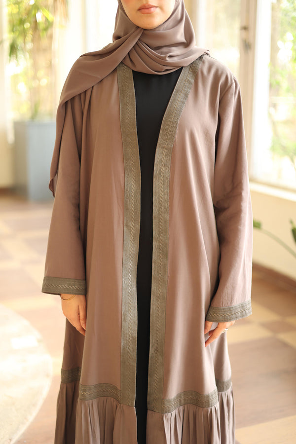 TheMaxi Kaftan with trim cafe