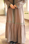 TheMaxi Kaftan with trim cafe