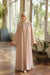 Shine Trim Abaya Set beige